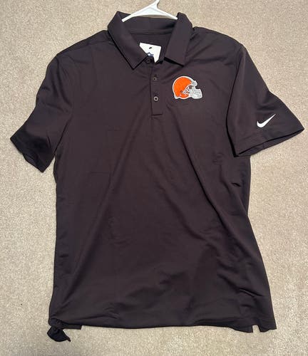 Cleveland Browns Large Men's Nike Golf Shirt (New)