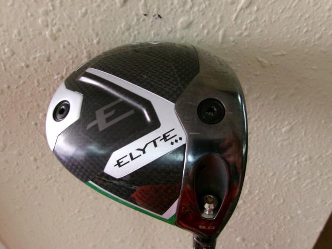 CALLAWAY ELYTE TRIPLE DIAMOND DRIVER 9* W/DENALI 60g 6.5 X-STIFF GRAPHITE RH