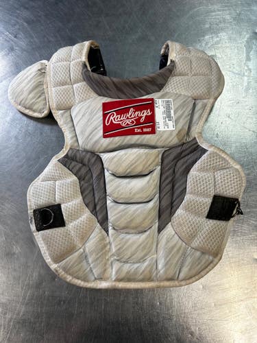Used Rawlings CHEST PROTECTOR Catchers Chest Protector White Junior 11868-S000071001