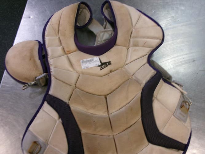 Used All Star CHEST PROTECTOR Catchers Chest Protector White Adult 11868-S000071034