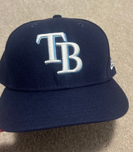 Rays New Era Blue Men's 7 1/4 New Era Hat (Used)