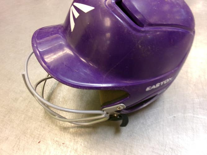 Used Easton ALPHA W/MASK Batting Helmet w/Mask Purple SM 11339-S000205518