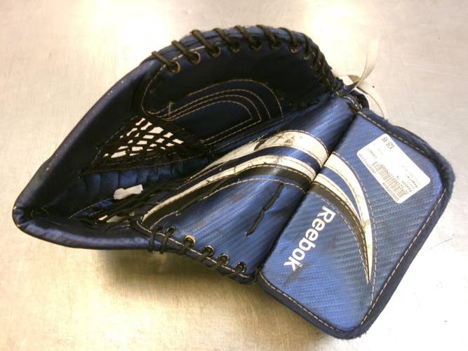 Used Reebok 7K Youth Goalie Catcher Navy Blue 11339-S000205608