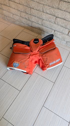 Senior Large Bauer Vapor 2X Pro Hockey Goalie Pants Orange