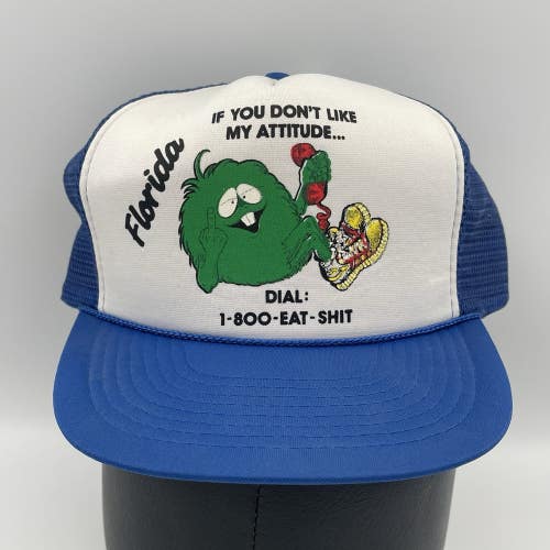 NEW Vintage Florida If You Dont Like My Attitude Dial 1-800-EAT-SH** Hat Cap