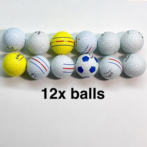 Callaway Chrome Soft Golf Balls 1 Dozen (12 Pack) Mint 4A/5A Grade Clean