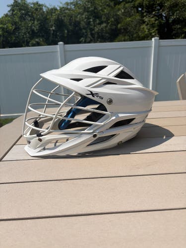 All White Cascade XRS Helmet