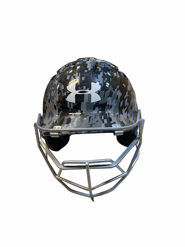 Used Under Armour UABH2-110 Batting Helmet w/Mask Grey MD 11706-S000385090