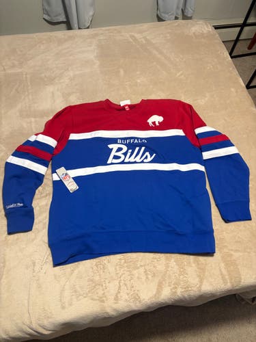 Blue Adult Unisex XXXL Mitchell & Ness Sweatshirt (New)