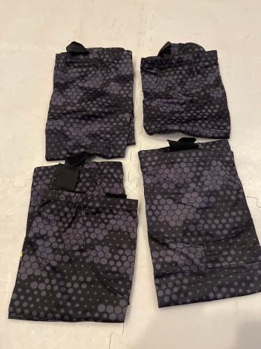 Black Senior size 24 bundle of 4 Premium Socks Pro Stock (Used)