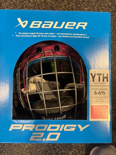 Youth Bauer Prodigy 2.0 PinkHelmet (New)