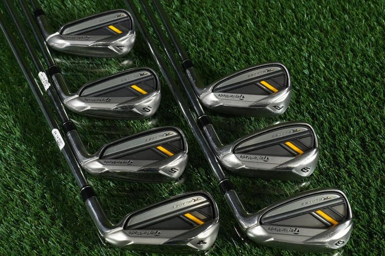 TaylorMade RBladez Irons Set 4-PW RocketFuel 85g Regular Flex Steel RH ~ NICE!!