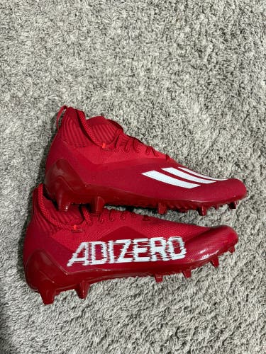 Red Men's Size M 12.0 (W 13.0) Adult Adidas Cleats (Brand New)