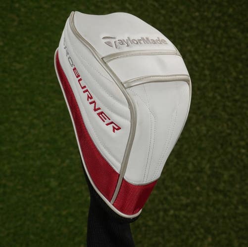 TaylorMade AeroBurner Driver Headcover Sock White / Red ~ LOOK!!