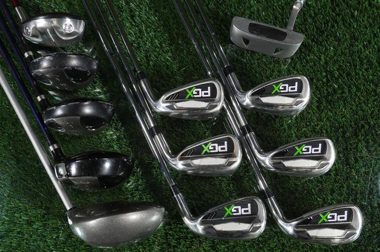 Men's 12Pc. Pinemeadow Hybrid Golf Set Callaway Biggest Big Bertha, KZG, PGX RH