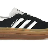 Size 10 - adidas Gazelle Bold Black White Gum (Women's) IE0876