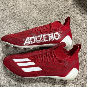 Red Men's Size M 14.0 (W 15.0) Adult Adidas Adizero Cleats (New)