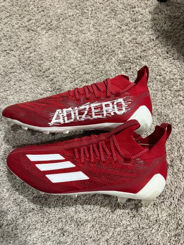 Red Men's Size M 14.0 (W 15.0) Adult Adidas Adizero Cleats (New)
