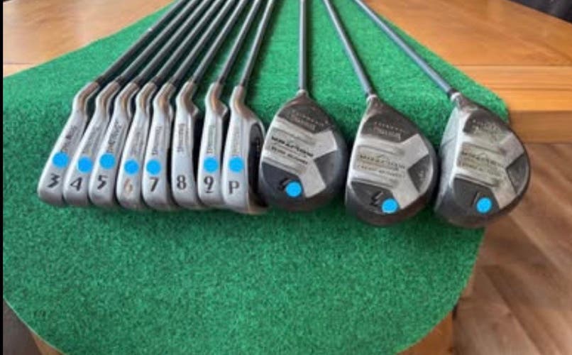 Golf Set: Men's Right Handed Clubs (Full Set) Regular Flex 14 Pieces (Used)