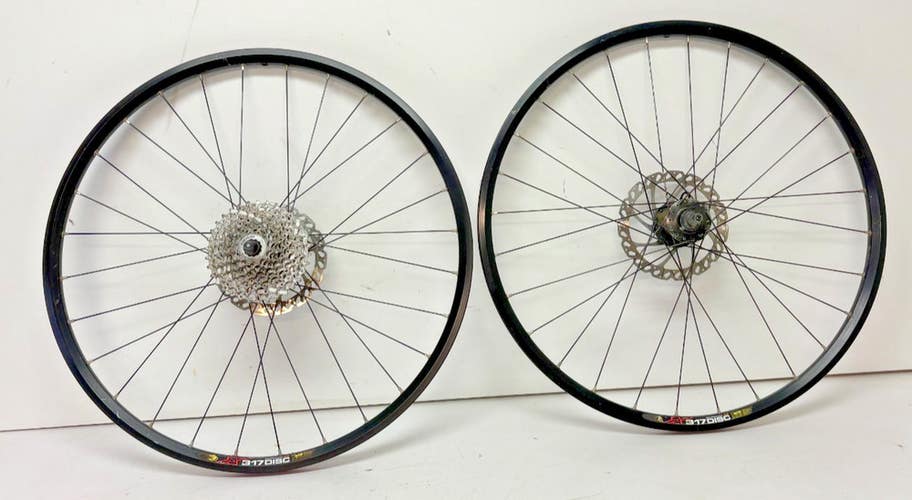 Mavic XM317 Disc 9-Speed 32-Spoke Black Aluminum 26" QR Wheelset DT Swiss Hubs
