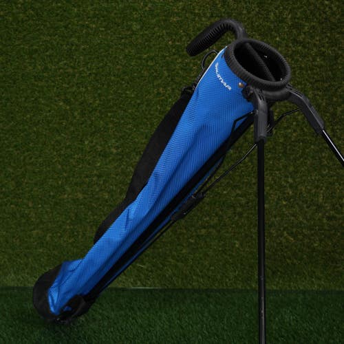 Orlimar Pitch N Putt Sunday Stand Golf Bag Blue 2-Way Divider W/ Single Strap