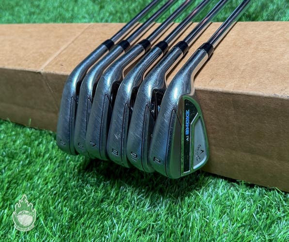 Right Handed Callaway Paradym Ai-Smoke Irons 5-PW 95g Stiff Flex Steel Golf Set