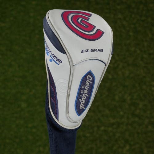 Cleveland Launcher DST Driver Headcover EZ Grab Sock White / Navy / Red ~ LOOK!!