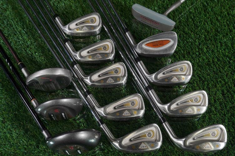 Men's 13Pc. Toski Golf Set Orlimar Trimetal, Synchron II, Strater RH ~ Nice!!