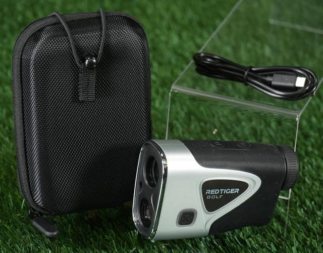 Red Tiger Rechargable Light Adaptive Rangefinder Golf With Slope, Case & Cord