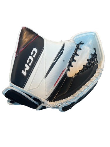 Used CCM AXIS 2.5 Junior Goalie Catcher White 11698-S000243091