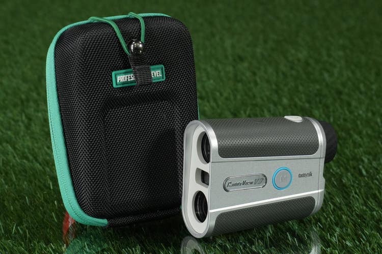 Caddytek CaddyView V3 Rangefinder Golf Range Finder Silver W/ Slope & Hard Case