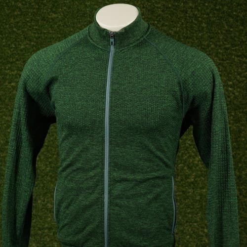 Mens Medium Lululemon Engineered Warmth Jacket Full Zip Pullover Dark Green VGC
