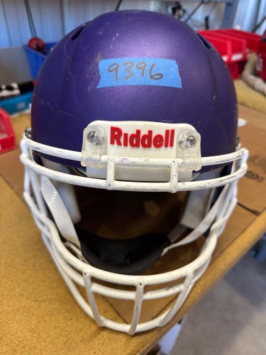 USED RIDDELL SPEED ICON ADULT HELMET - LARGE - FLAT METALLIC PURPLE