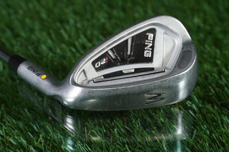 Ping i20 Pitching Wedge "W" CFS Stiff Flex Steel Shaft Yellow Dot RH ~ LOOK!!