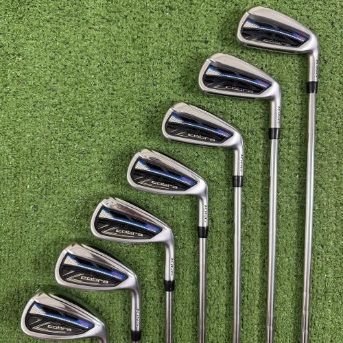 Cobra King Radspeed One Length Iron Set 5-PW GW KBS Tour Regular Flex Steel 37