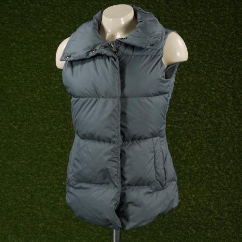 Womens XXS Athleta Downtown Puffer Vest Metropolis Gray 2XS VGC