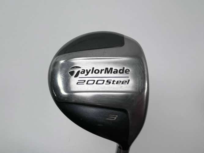 TaylorMade 200 Steel 3 Fairway Wood 15* Lite 90g Stiff Graphite Mens RH DING