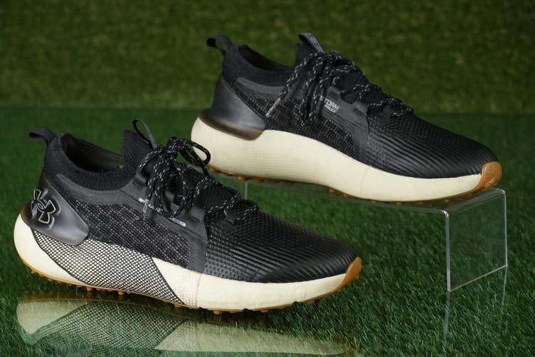 Under Armour Phantom Golf Shoes US Mens 9.5 Spikeless, Black ~ 3027485-001