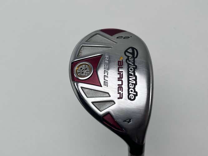 TaylorMade Burner Rescue 4 Hybrid 22* REAX SuperFast 65g Stiff Graphite Mens RH