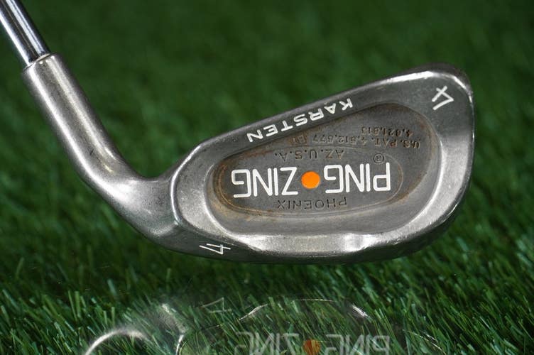 Ping Zing Karsten 4 Iron Regular Flex Steel Shaft Orange Dot RH ~ LOOK!!