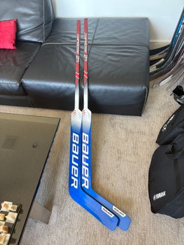 2 Pack 23” Bauer Supreme 2S Lite Regular Goalie Stick Pro Stock (New)