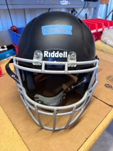 USED RIDDELL SPEED ADULT HELMET - LARGE - FLAT BLACK - REJECT
