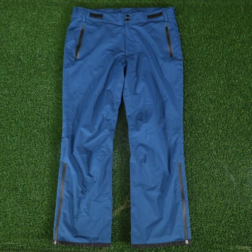 Men's Large Fit Space Climastorm Permanent Golf Rain Pants Trousers Navy Pro VGC