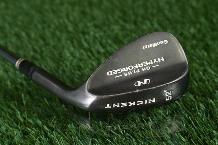 Nickent GH Plus Hyperforged GunMetal 52 Gap Wedge Steel Shaft Wedge Flex RH