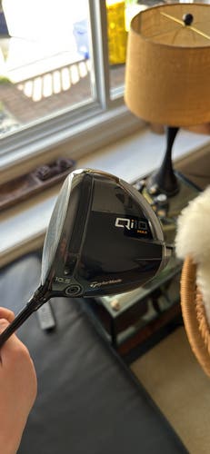 Men's 2024 TaylorMade Qi10 Max Left Hand Driver Stiff Flex 10.5 Loft Graphite Shaft (Used)