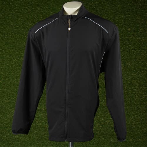 Mens 2XL Ben Hogan Golf Shield Series Full Zip Pullover Black VGC