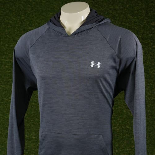 Mens XL Under Armour Velocity Hooded Jacket Dark Gray VGC ~ 1327971