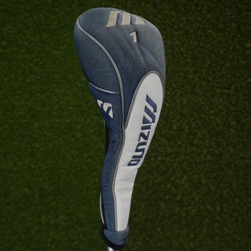 Mizuno Driver Headcover 1 White / Blue Zippered Closure