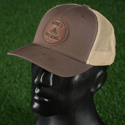Yupoong The Classics Trucker Hat Bonds Brewing Co. Snapback Brown / Khaki Cap