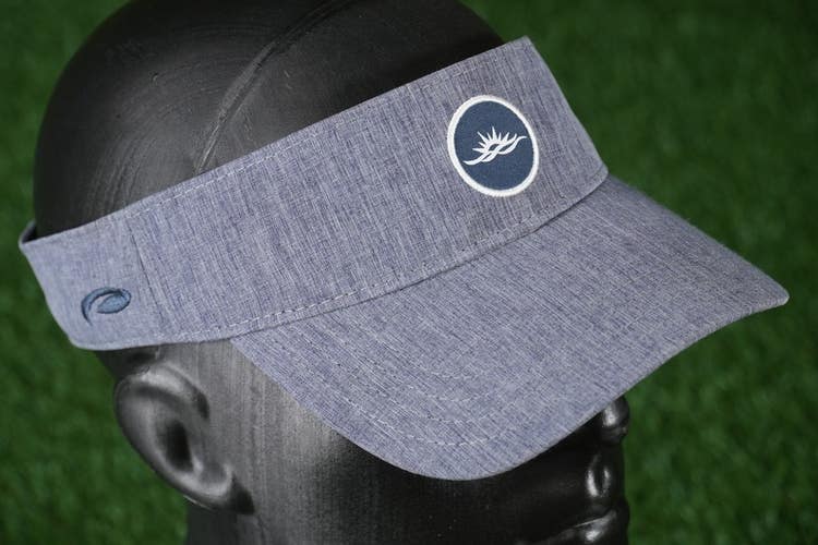 Pukka Low Crown Visor 2407 Golf Hat Hook & Loop TriTech / Navy Heather, VGC